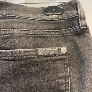 7 for all mankind faded black denim jeans